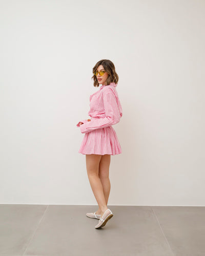 Anna - Robe Chemise à Carreaux