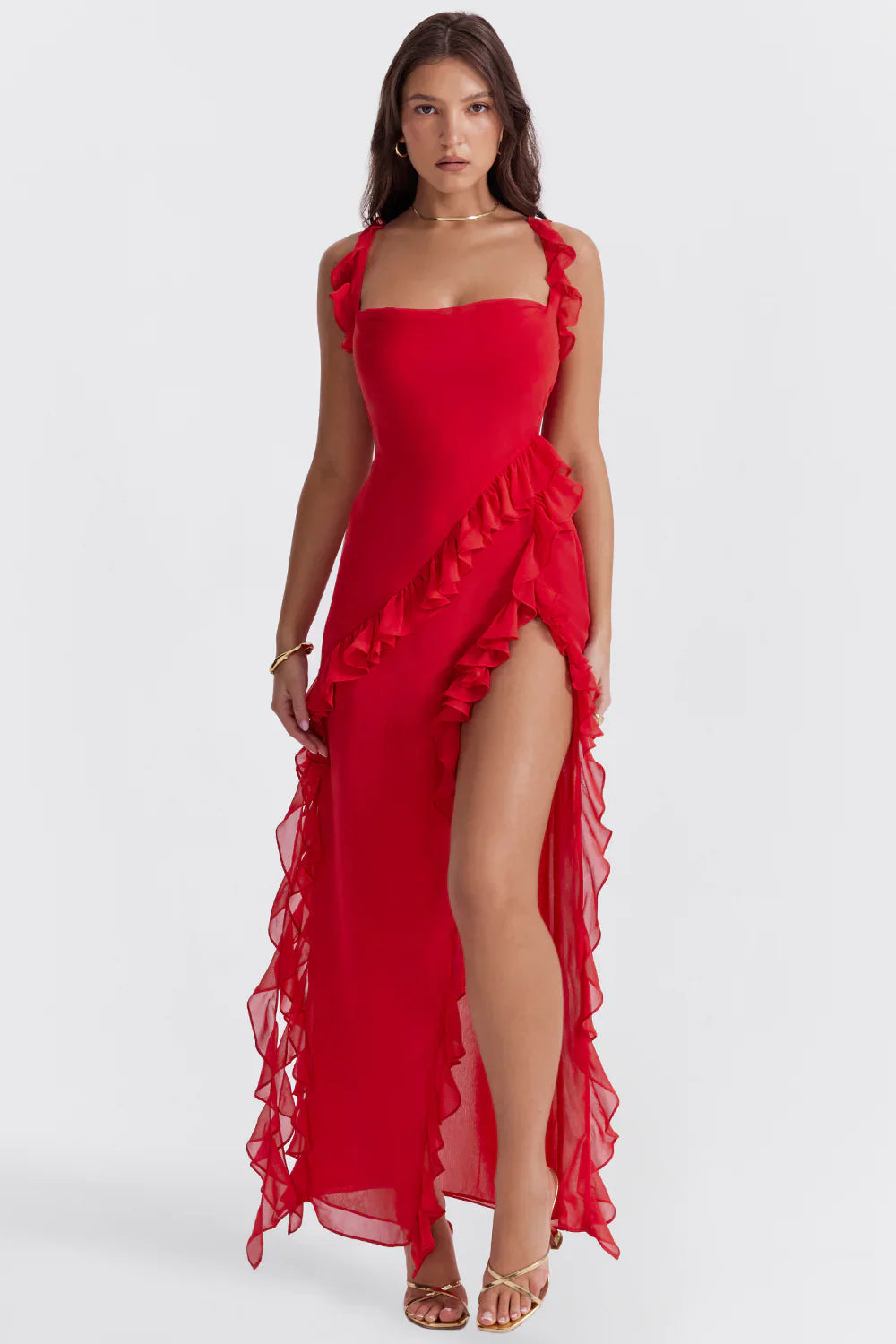 Dyane - Robe maxi élégante avec fente