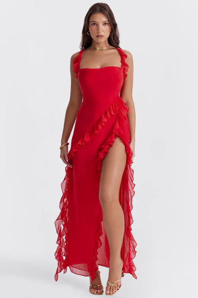 Dyane - Robe maxi élégante avec fente