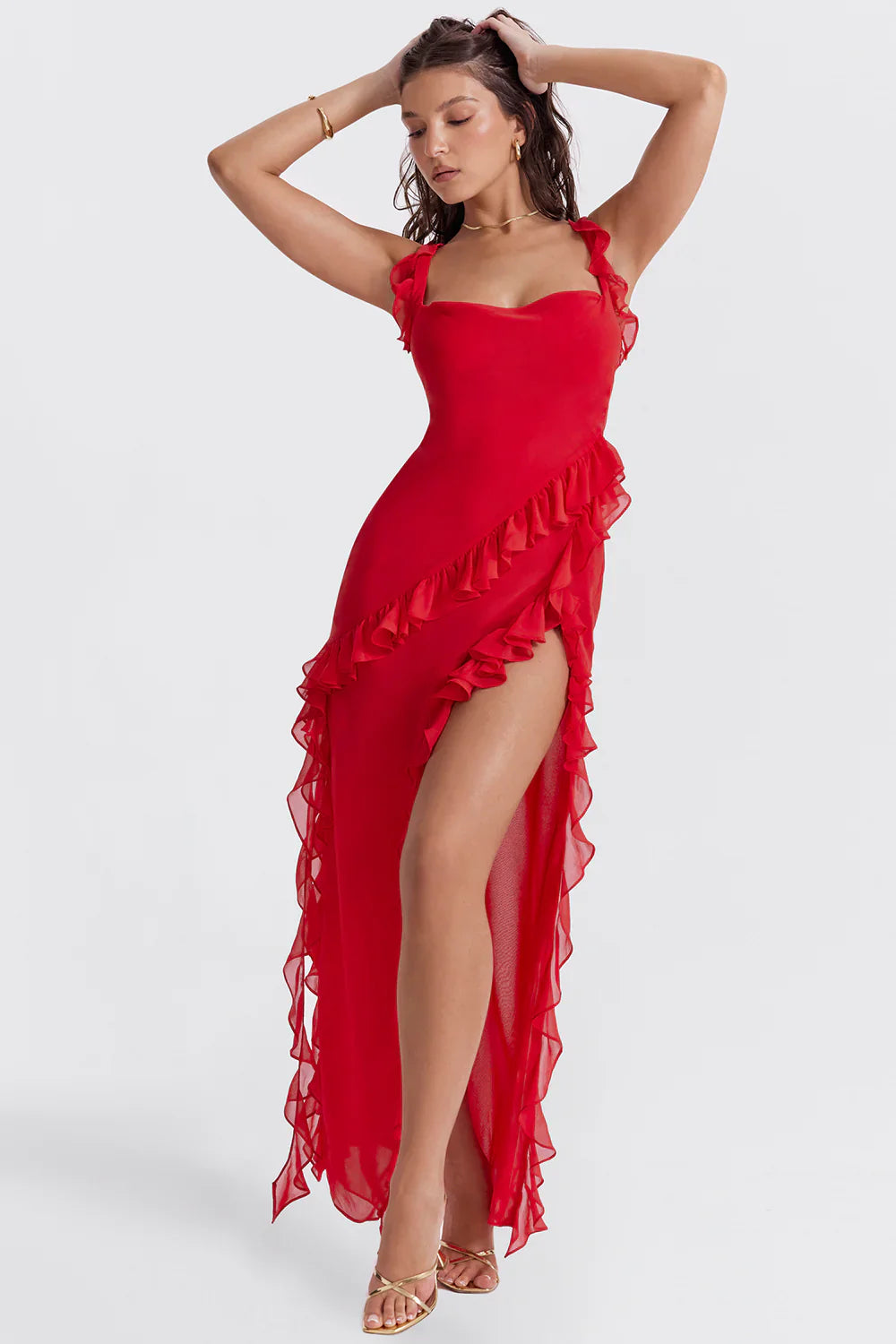 Dyane - Robe maxi élégante avec fente