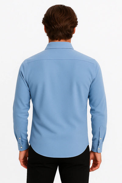 Léon Chemise classique à col boutonné