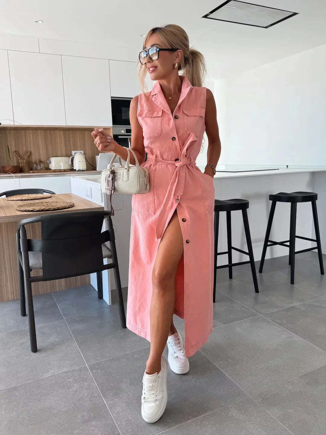 Juliette – Robe Longue en Jean
