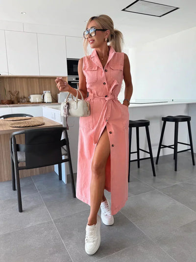 Juliette – Robe Longue en Jean
