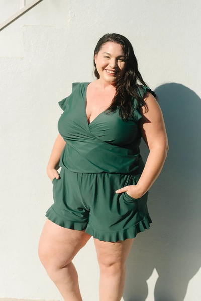 Lucia – Maillot de bain à volants avec soutien-gorge intégré