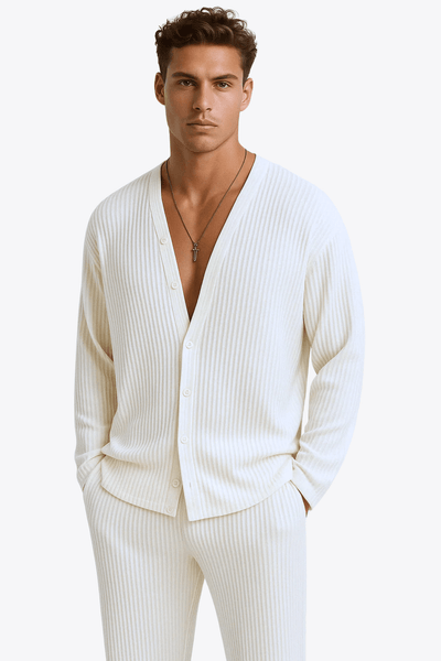 Positano - Ensemble  en tissu recyclé – chemise et pantalon