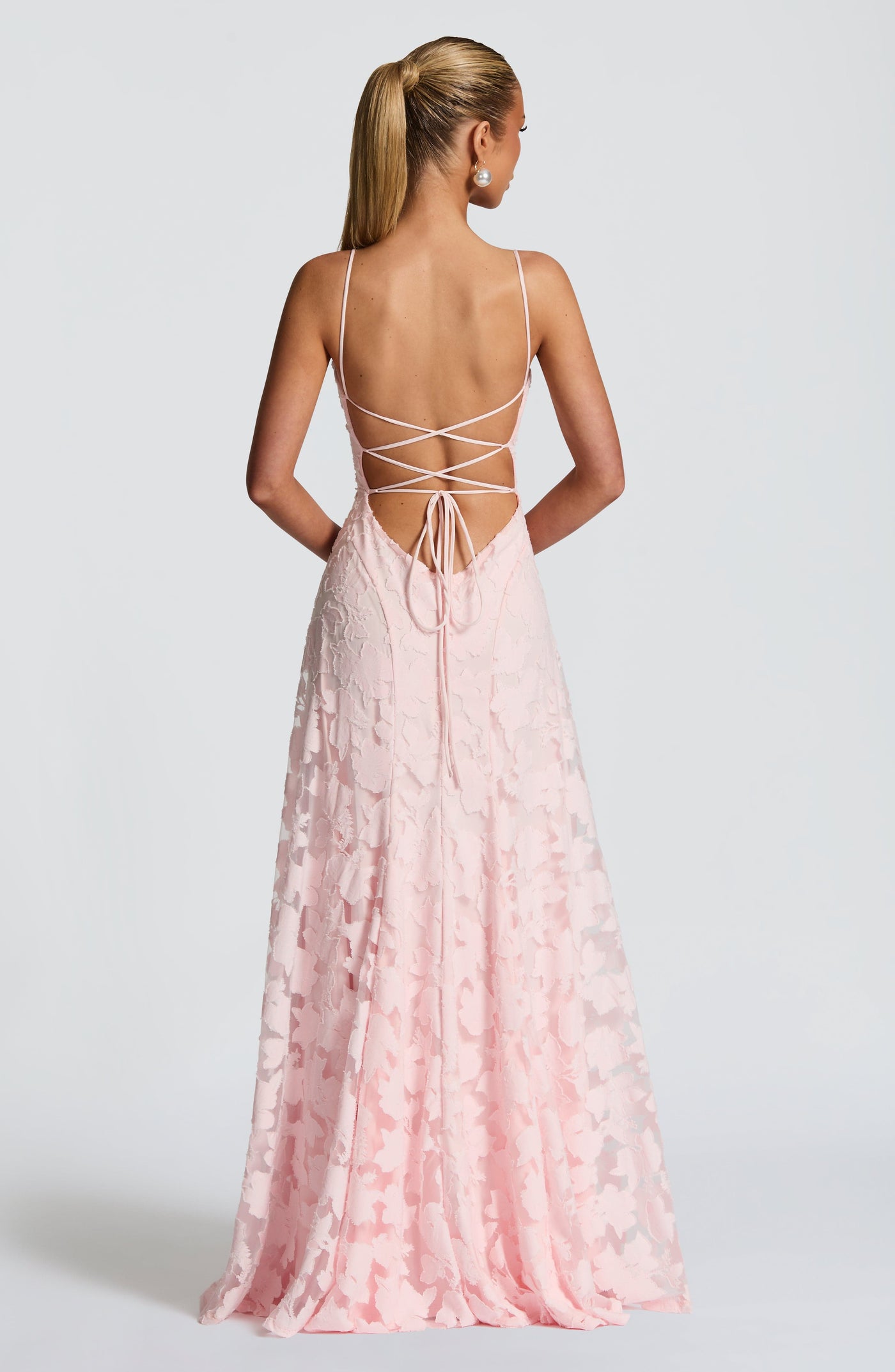 Francisa - Robe longue corset en dentelle