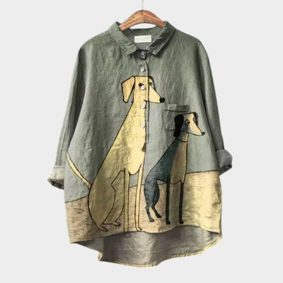 Emery - Blouse élégante au tomber fluide et détails raffinés