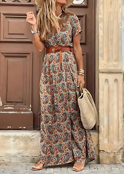 Sybella – Robe longue bohème et vaporeuse