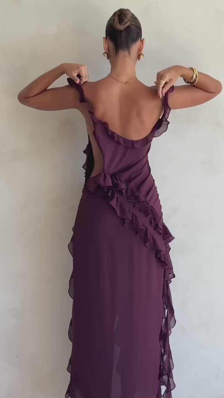 Dyane - Robe maxi élégante avec fente