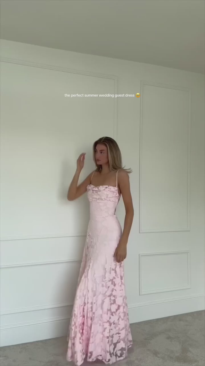 Francisa - Robe longue corset en dentelle