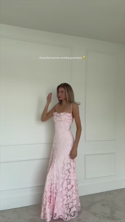 Francisa - Robe longue corset en dentelle