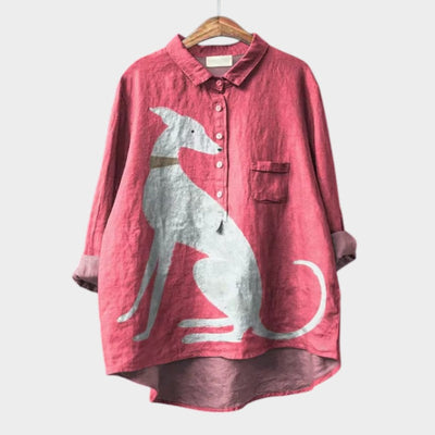 Emery - Blouse élégante au tomber fluide et détails raffinés