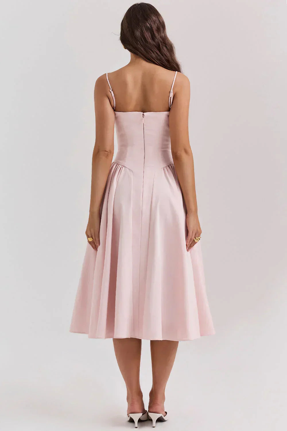 Sabine - Robe Corset Élégante à Fines Bretelles