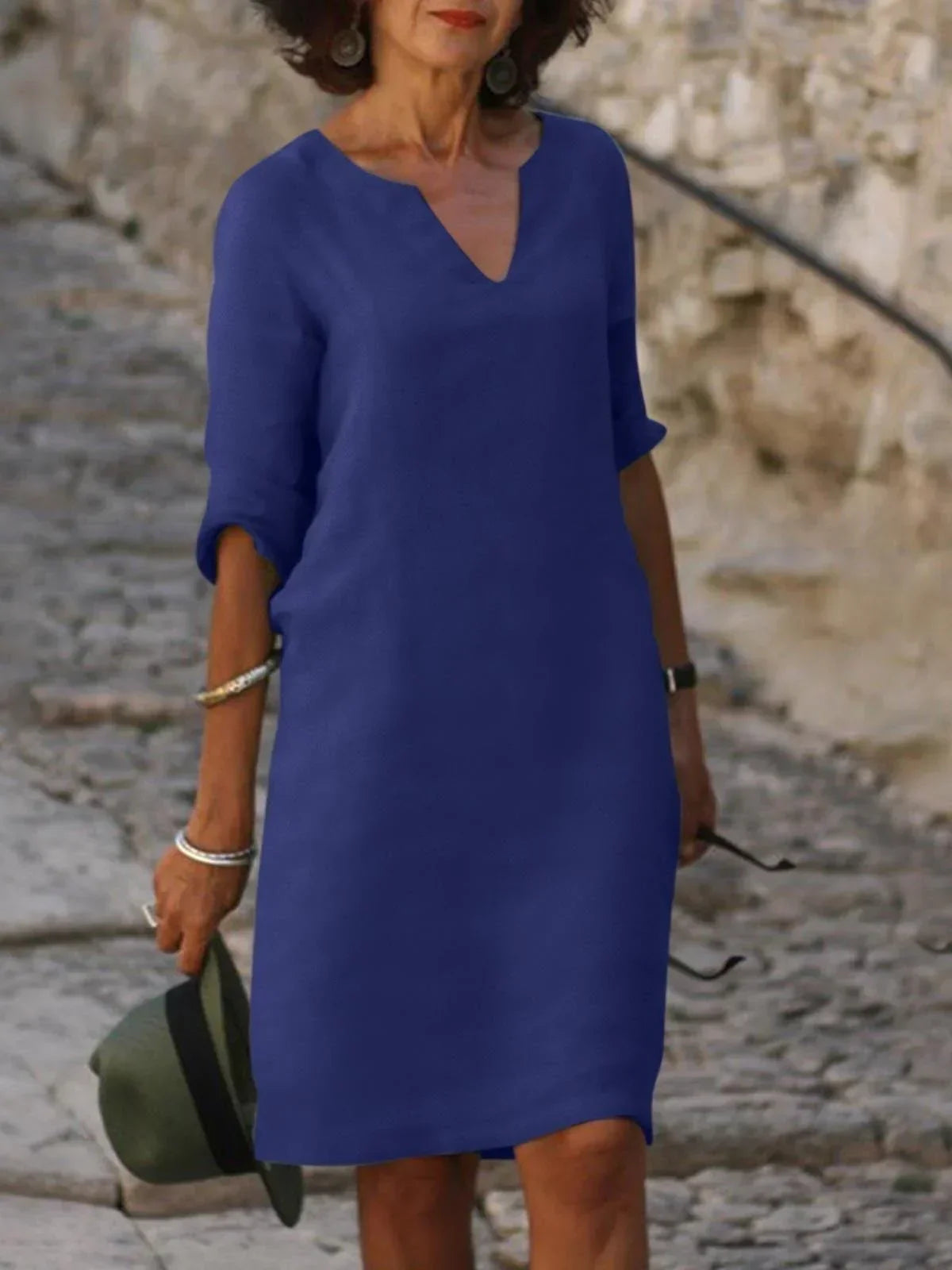 Lyne - Robe à col en V qui cache le ventre