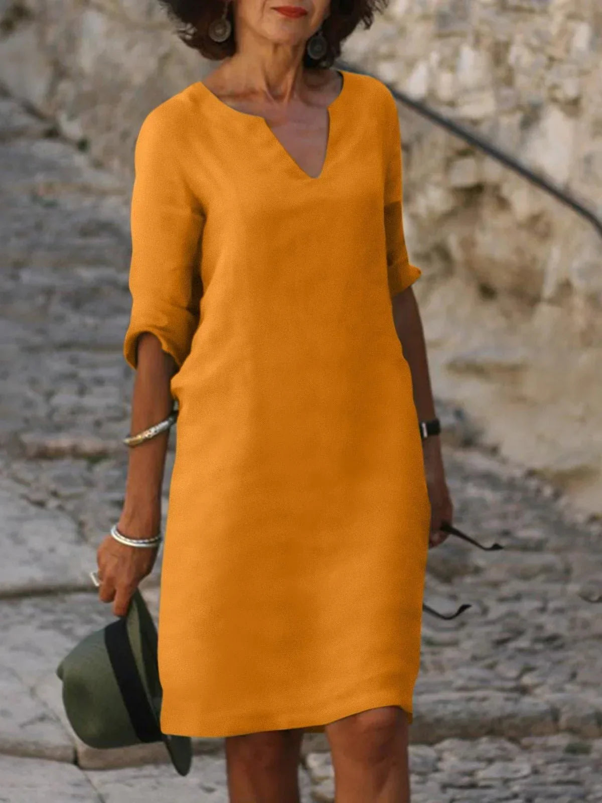 Lyne - Robe à col en V qui cache le ventre
