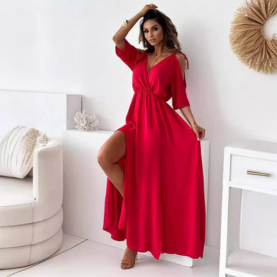 Sienna – Robe Élégante avec Fente Latérale