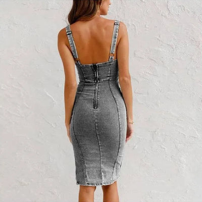 Mona – Robe Camisole en Jean