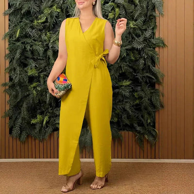Lilianna – Combinaison élégante à coupe portefeuille – Classe sans effort
