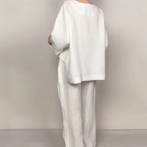 Rachel - Ensemble 2 pièces au style minimal et à la coupe décontractée pour tous les jours