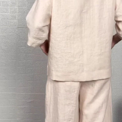 Rachel - Ensemble 2 pièces au style minimal et à la coupe décontractée pour tous les jours