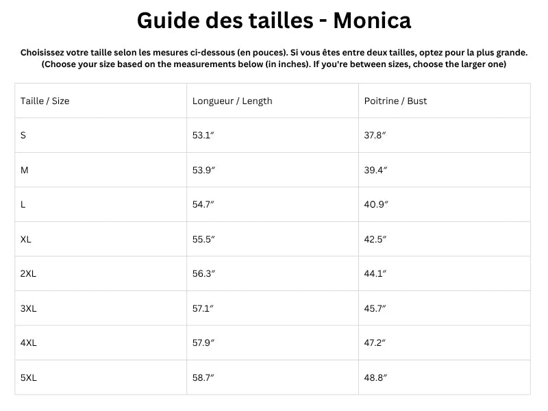 Guide des tailles