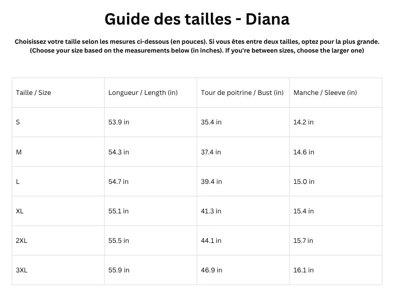 Guide des tailles