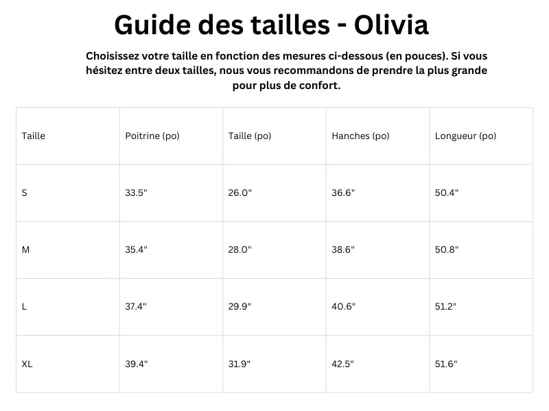 Guide des tailles