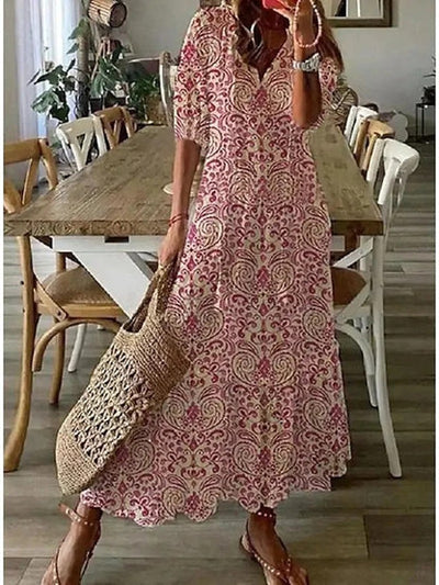 Sierra – Robe Bohème Flatteuse avec Couverture du Ventre