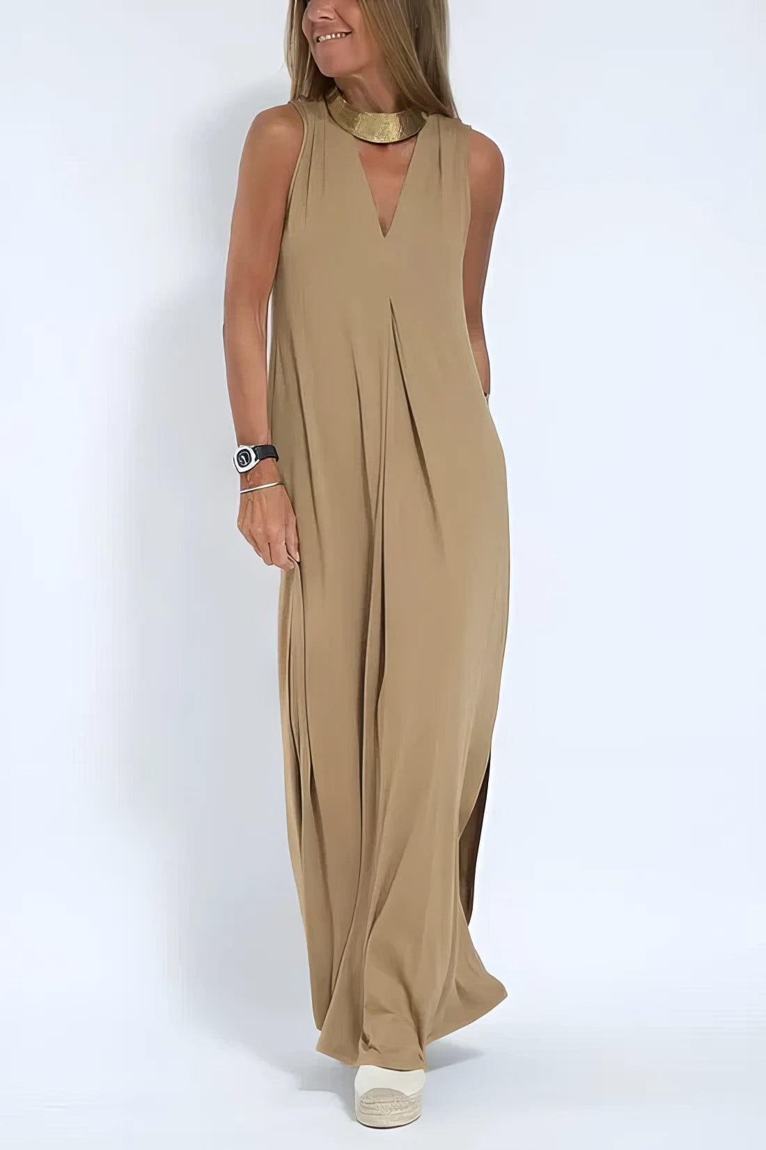 Patricia – Robe Longue Élégante avec Cardigan Assorti Offert