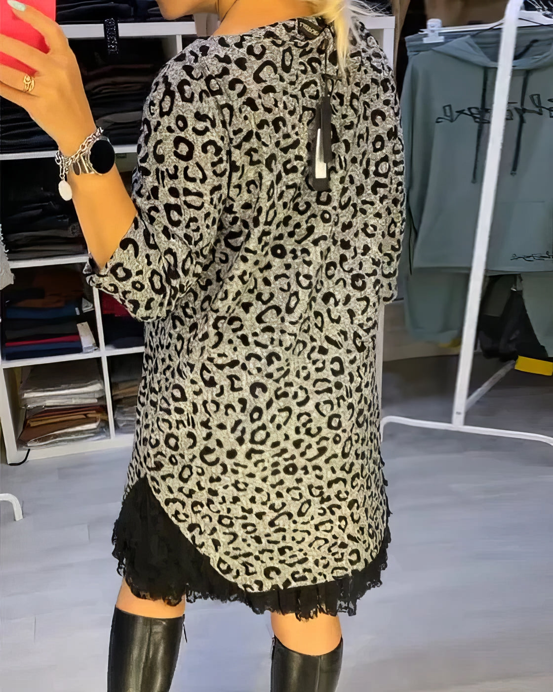 Sienna – Robe Élégante à Imprimé Léopard